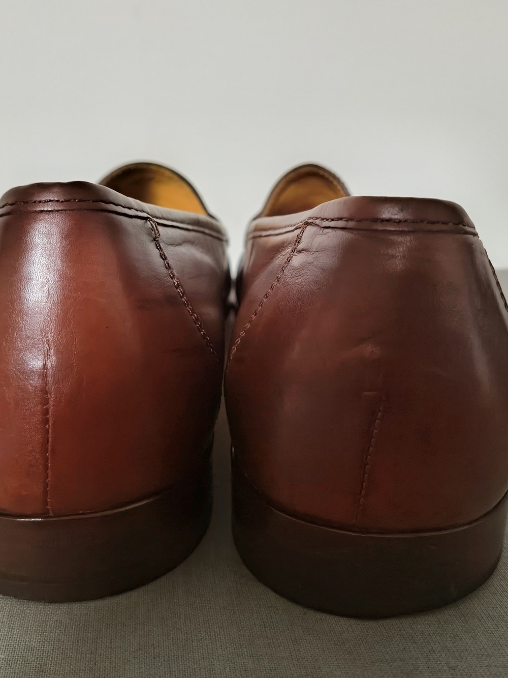 Cole-Haan Men's Brown Leather Horsebit Handcrafted Loafers - Picture 3 of 8